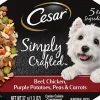 Cesar Simply Crafted Beef, Chicken, Potato Wet Dog Food - 1.3 oz - Case of 10