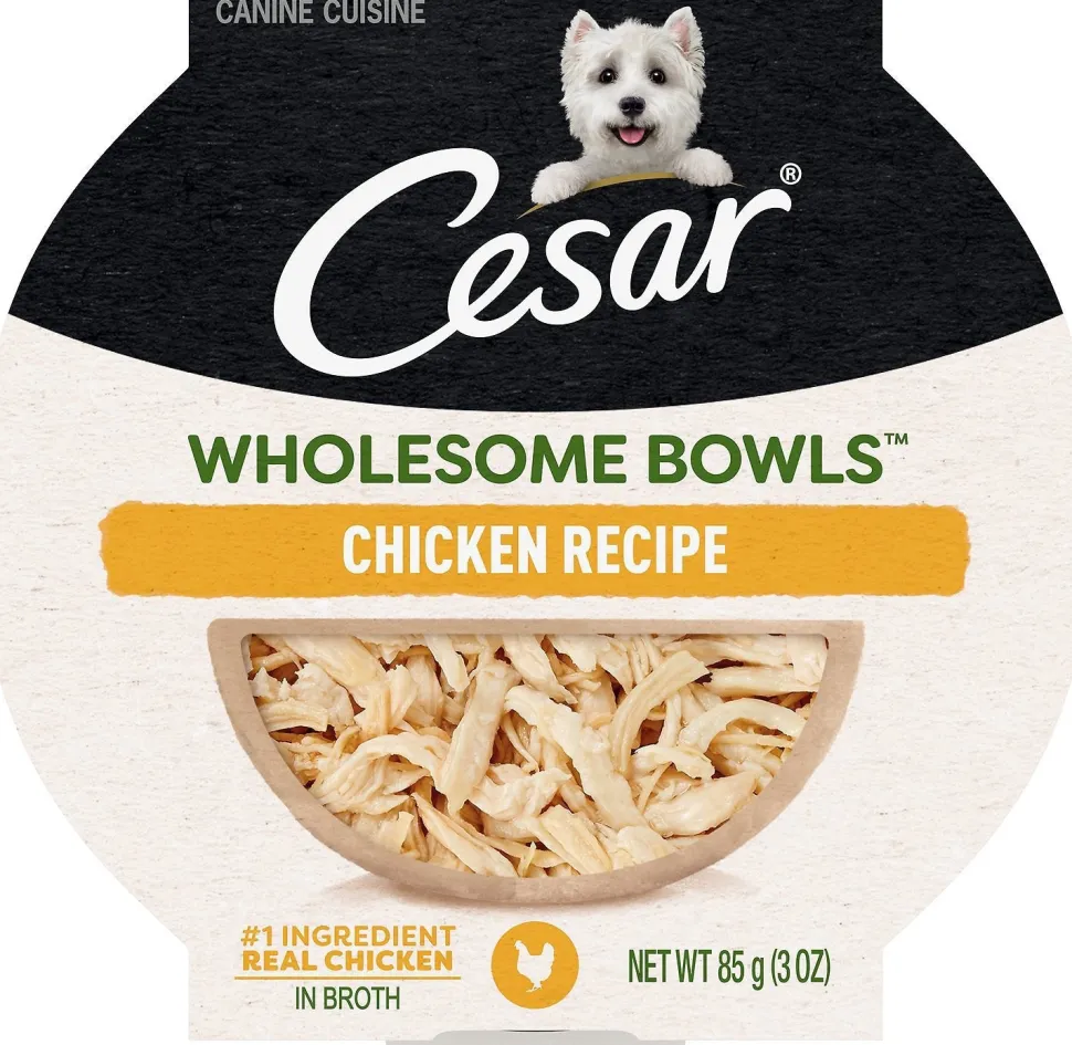 Cesar Wholesome Bowls Chicken Wet Dog Food - 3 oz - Case of 10