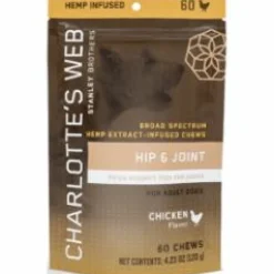 Charlotte's Webb Dog Hemp Hip and Joint Chew - 60 Count