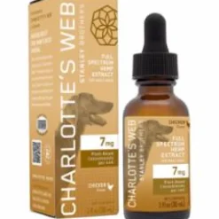Charlotte's Webb Dog Hemp CBD Dog Supplement Drops Chicken 7MG 30ML