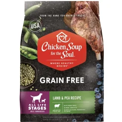 Chicken Soup for the Soul Grain-Free Limited Ingredient Diet Lamb and Peas Dry Dog Food - 10 Lbs