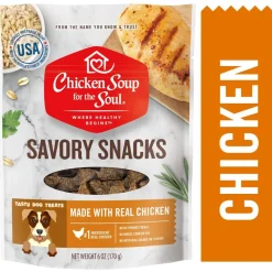 Chicken Soup for the Soul Savory Snacks Chicken Soft and Chewy Dog Treats - 6 Oz - 6 Pack