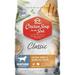 Chicken Soup for the Soul Mature Care Chicken Turkey and Brown Rice Dry Dog Food - 4.5 Lbs