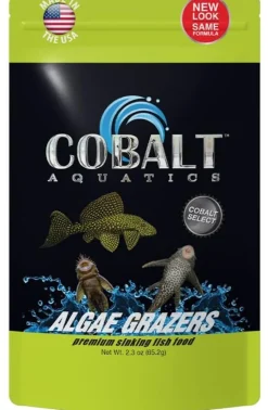 Cobalt Aquatics Algae Grazers Salt and Freshwater Fish Food - 2.3 Oz