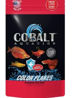Cobalt Aquatics Colored Flakes Freshwater Fish Food - 2 Oz