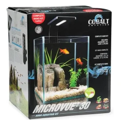 Cobalt Aquatics Microvue3 30 Glass Aquarium Kit - 8 Gal