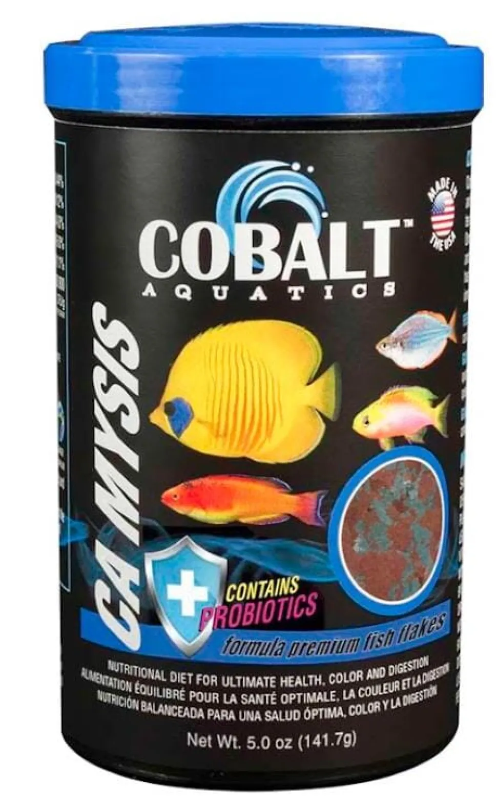 Cobalt Aquatics Mysis Flake Formula Fresh and Saltwater Fish Food - 5 Oz