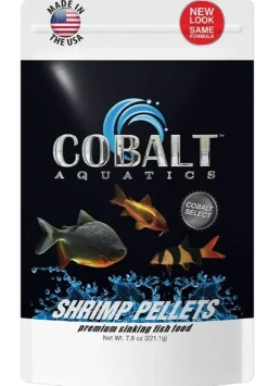 Cobalt Aquatics Shrimp Sinking Pellets Freshwater Fish Food - 7.8 Oz