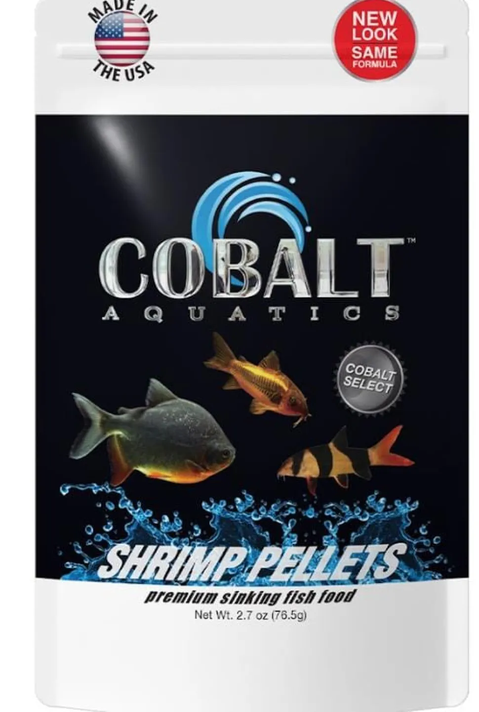 Cobalt Aquatics Shrimp Sinking Pellets Freshwater Fish Food - 2.7 Oz