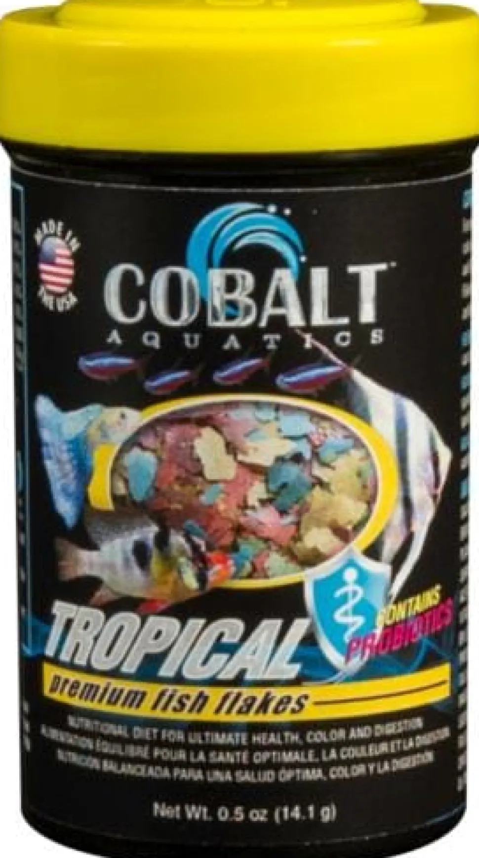 Cobalt Aquatics Tropical Flakes Freshwater Fish Food - .5 Oz