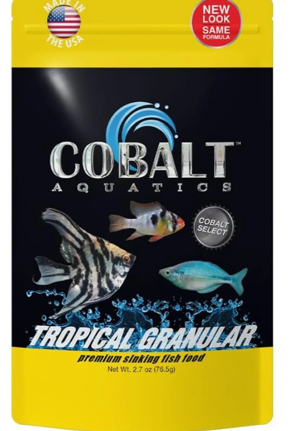 Cobalt Aquatics Tropical Granular Freshwater Fish Food - 2.7 Oz