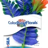 Colorburst Florals Butterfly Sword Silk Plastic Aquarium Plant - Blue - Extra Small