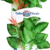 Colorburst Florals Marshwood Silk Style Plastic Aquarium Plant - Green - Large