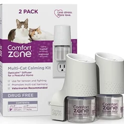 Comfort Zone Multi-Cat Diffuser Kit for Cats - 48 Ml - 2 Pack