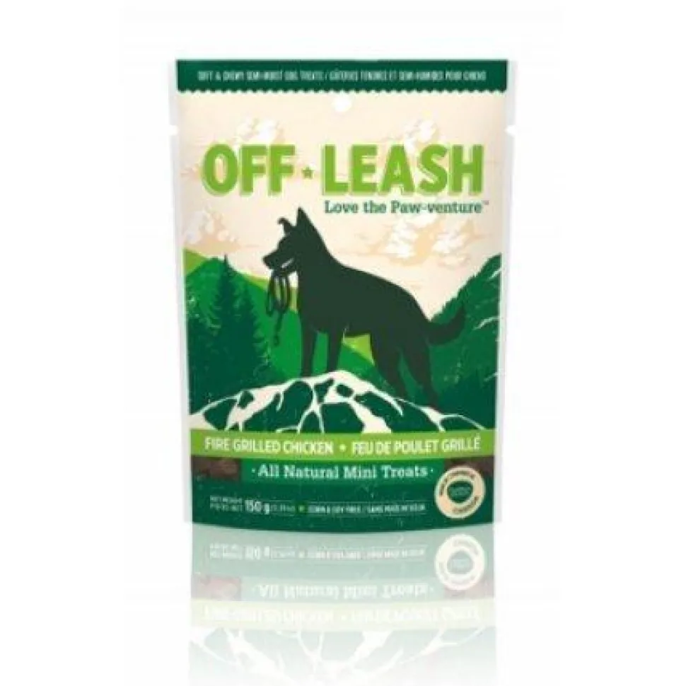 Complete Natural Nutrition Off Leash Mini Trainers Grain Free Grilled Chicken Chewy Dog Treats - 5.3 oz Bag