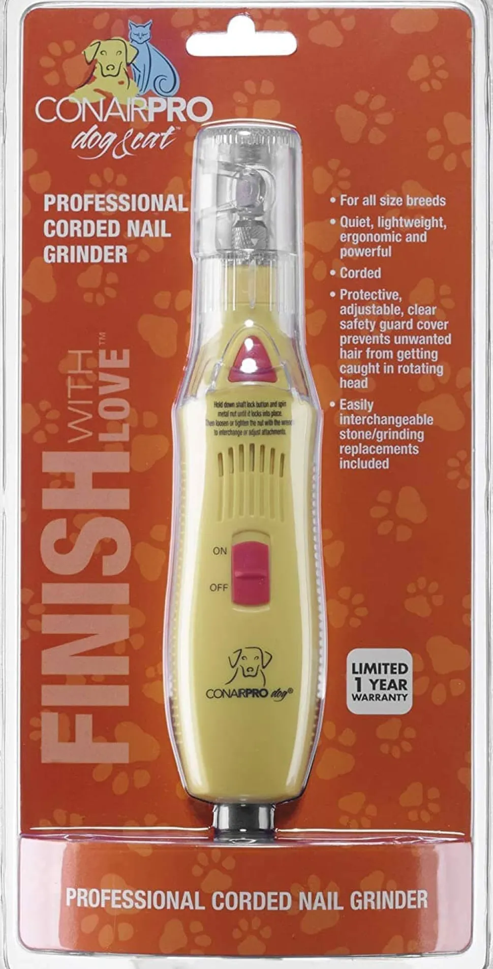 CONAIR PRO LED Cat and Dog Nail Grinder