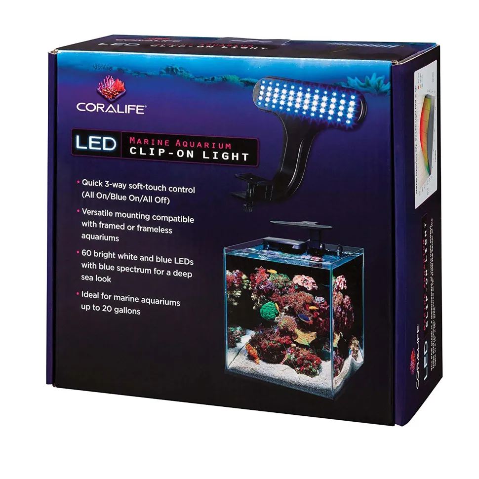 Coralife Clip-On Marine Aquarium LED Light Fixture