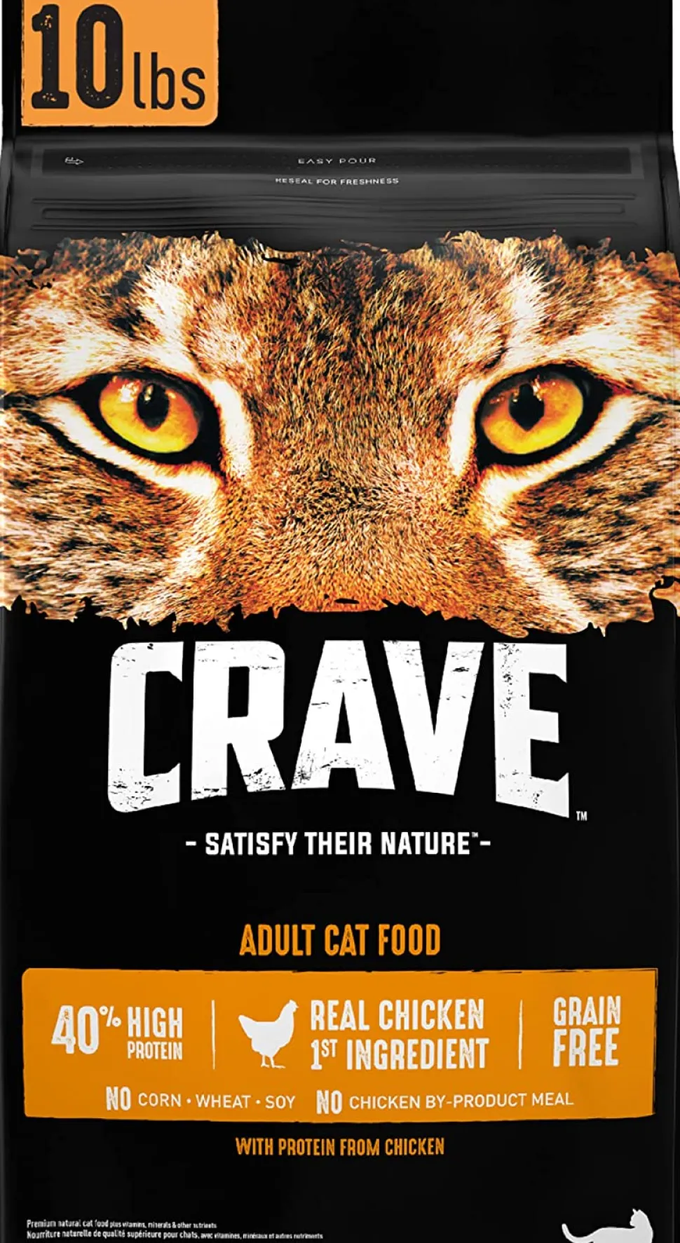 Crave Grain-Free Premium Adult Chicken with Protein Dry Cat Food - 10 lb Bag