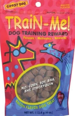 Crazy Dog Train Me Bacon Soft and Chewy Dog Treats - 4 Oz