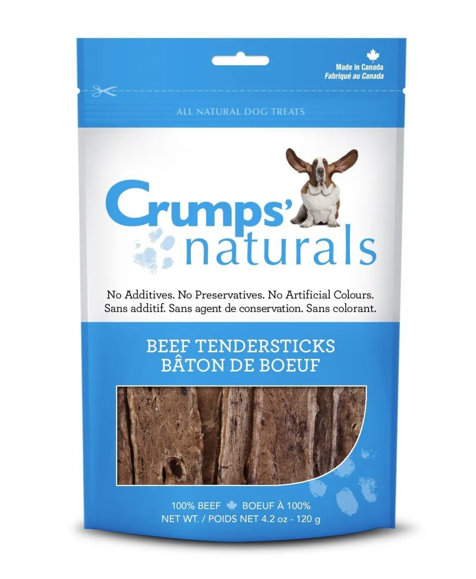 Crumps' Naturals Beef Tendersticks Dog Hard Chews - 8.8 oz Bag