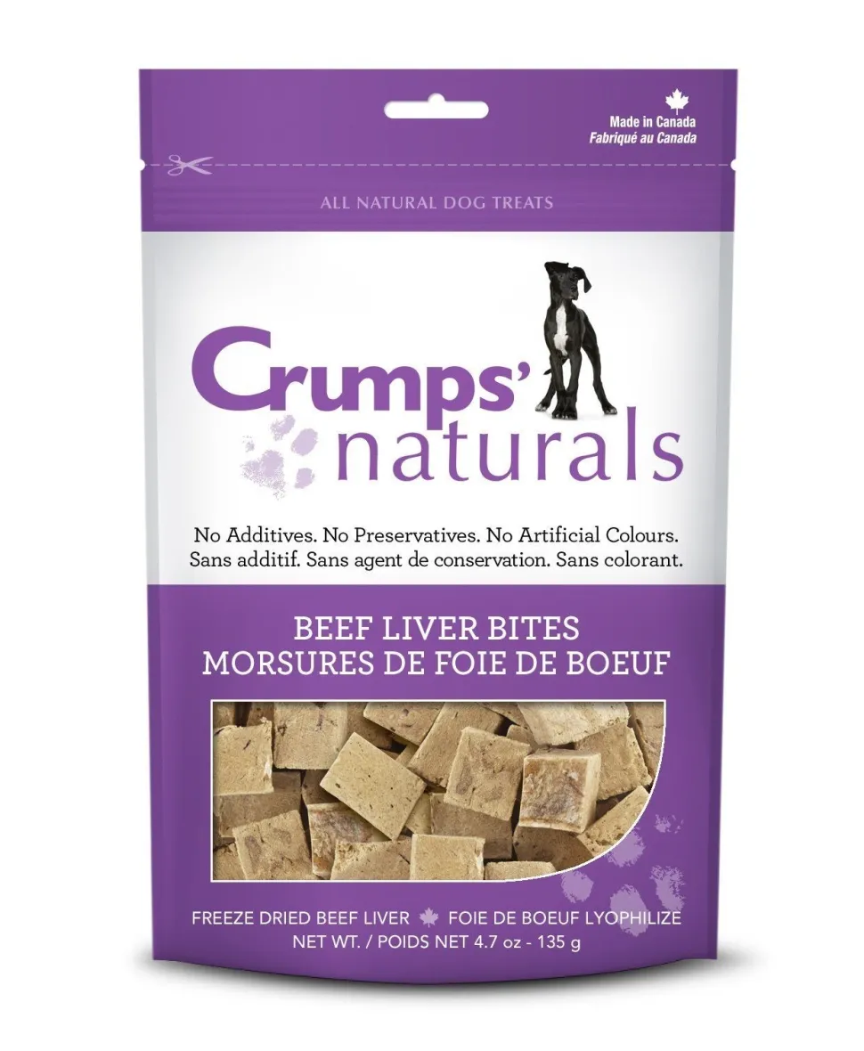 Crumps' Naturals Freeze-Dried Beef Liver Bites Freeze-Dried Dog Treats - 10 oz Bag