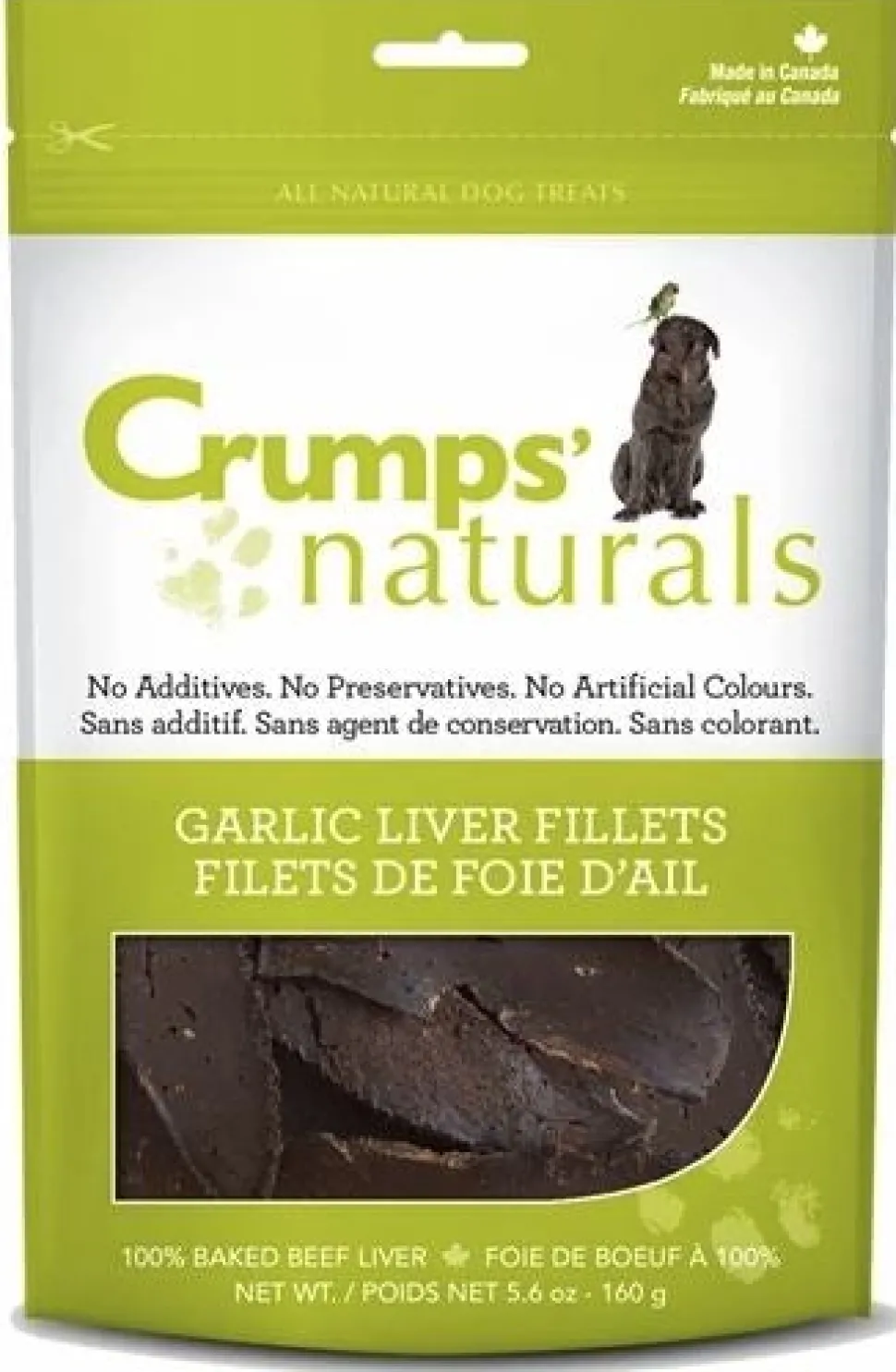 Crumps' Naturals Garlic Liver Fillets Chewy Dog Treats - 11.6 oz Bag