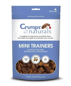 Crumps' Naturals Mini Trainers Semi-Moist Beef Soft and Chewy Dog Treats - 4.2 oz Bag