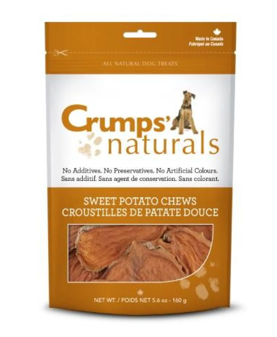 Crumps' Naturals Sweet Potato Chews Chewy Dog Treats - 11.6 oz Bag