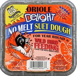 C&S Delight No Melt Suet Dough Wild Bird Food - Oriole - 11.75 Oz