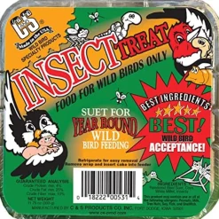 C&S Treat Suet Cakes Wild Bird Food - Insect - 11.75 Oz