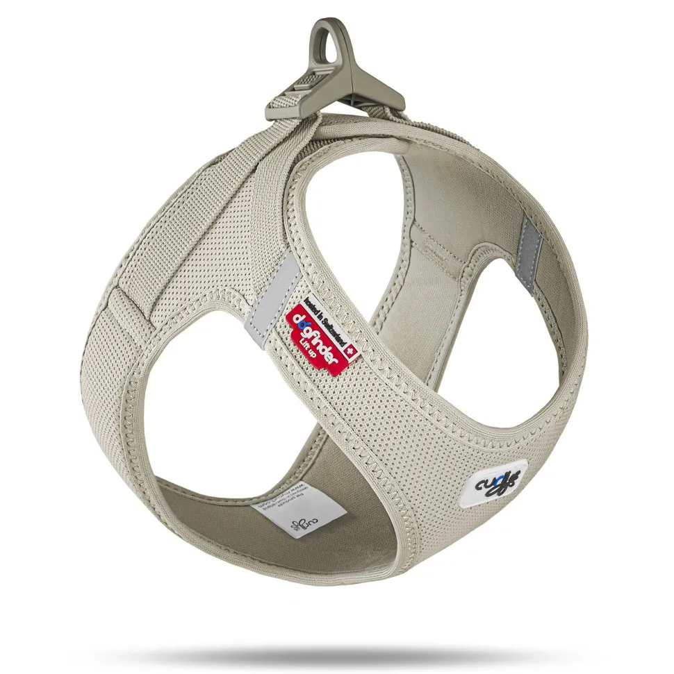 Curli Clasp Mesh Vest Dog Harness - Tan - Small