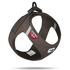 Curli Clasp Mesh Vest Dog Harness - Brown - Extra Small