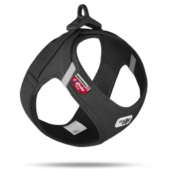 Curli Clasp Mesh Vest Dog Harness - Black - XXS