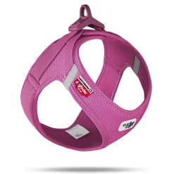 Curli Clasp Mesh Vest Dog Harness - Fuschsia - XXS