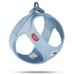 Curli Clasp Mesh Vest Dog Harness - Sky Blue - Medium