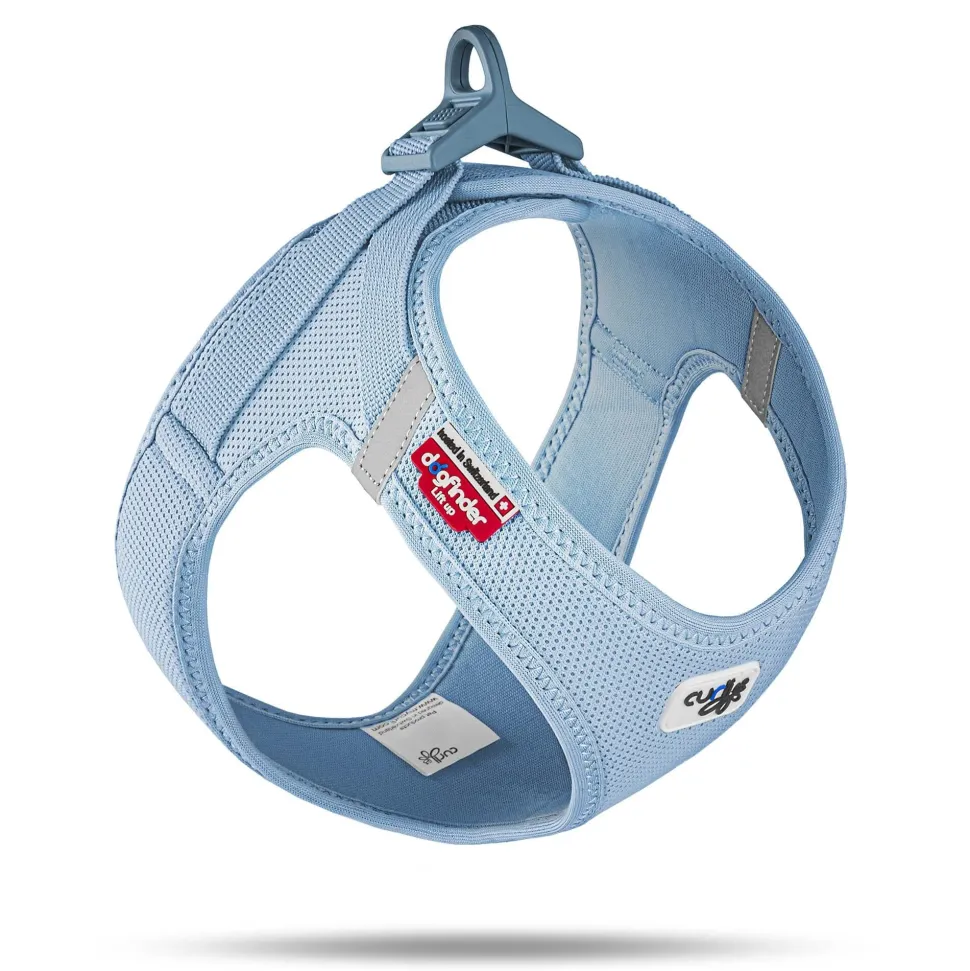 Curli Clasp Mesh Vest Dog Harness - Sky Blue - Extra Small