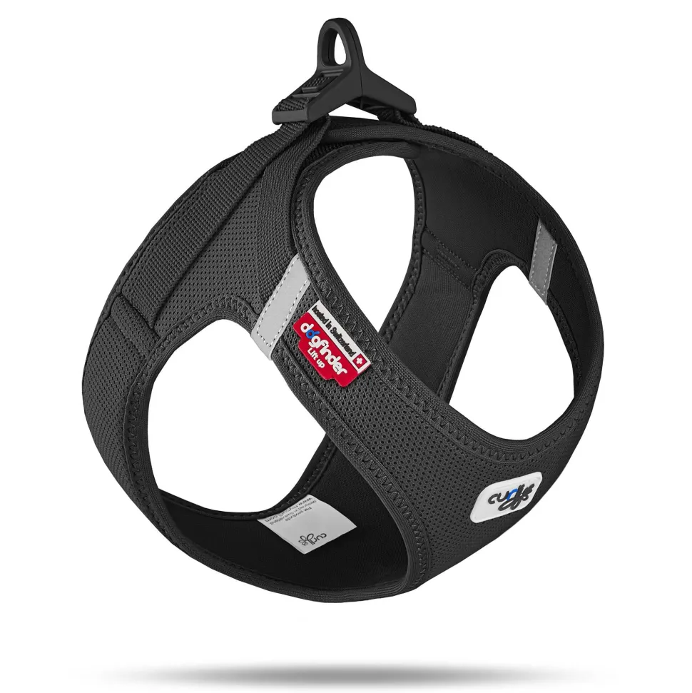 Curli Clasp Mesh Vest Dog Harness - Black - Small