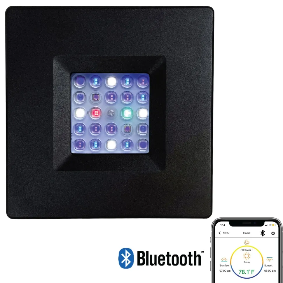 Current USA Orbit R24 LED Reef Light with LOOP Bluetooth Control - Black