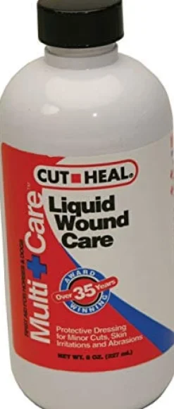 Cut Heal Cut Heal Wound Care Liquid Veterinary Supplies Sprays/Daubers - 8 Oz