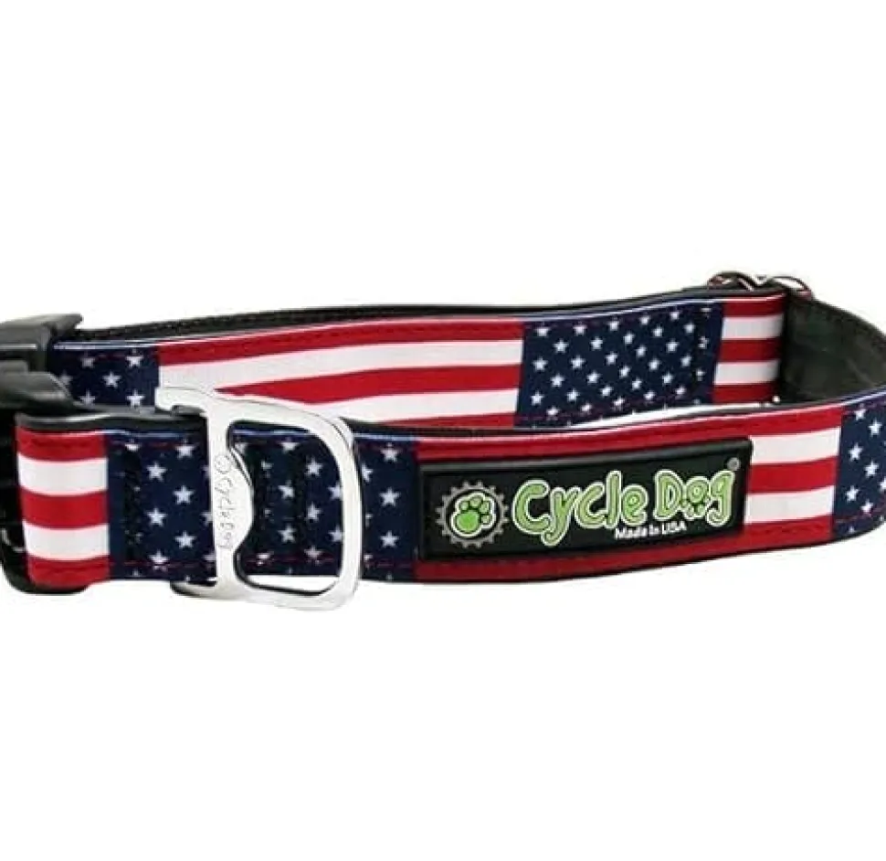 Cycle Dog Earth-Friendly Fatty Dog Collar - USA Pattern - Large