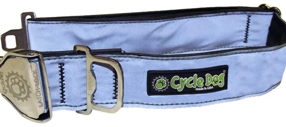 Cycle Dog Earth-Friendly Fatty Dog Collar - Silver - Medium