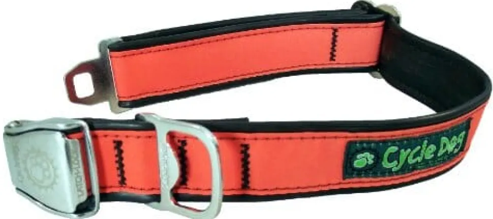 Cycle Dog Regular Earth-Friendly Dog Collar - Orange - Medium