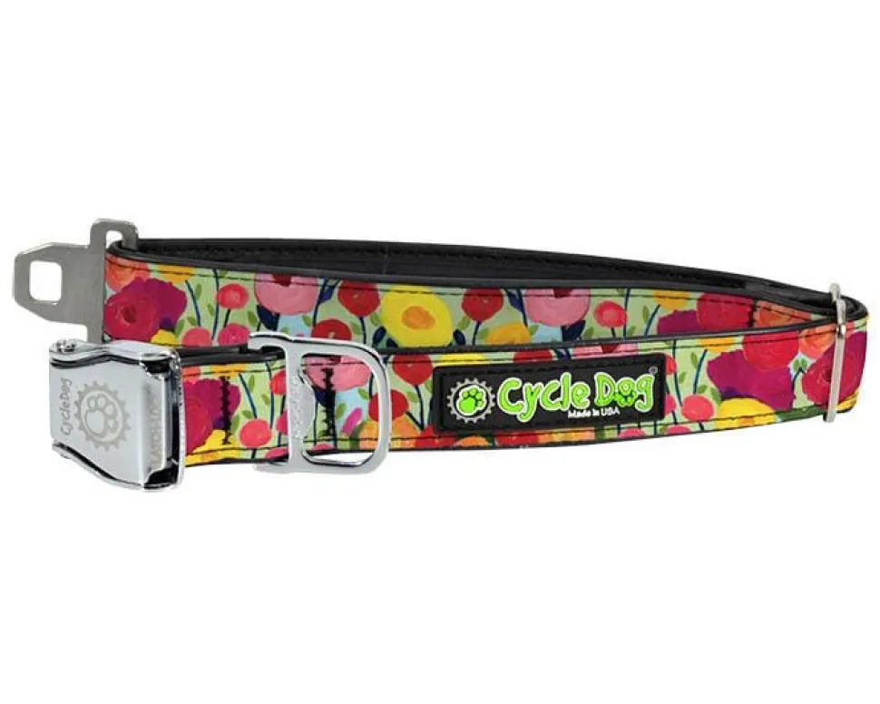 Cycle Dog Regular Earth-Friendly Dog Collar - Flower - Large
