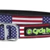 Cycle Dog Regular Earth-Friendly Dog Collar - USA Pattern - Medium