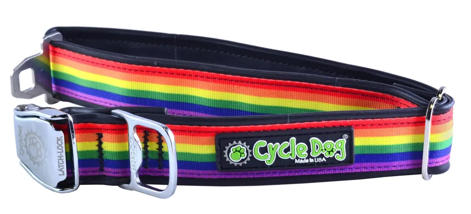 Cycle Dog Regular Earth-Friendly Dog Collar - Pride - Medium