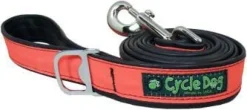 Cycle Dog Regular Max Reflective Earth-Friendly Dog Leash - Orange - 6' Feet