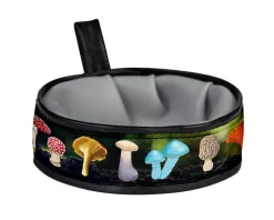 Cycle Dog Trail Buddy Dog Bowl - Mushroom Pattern - 22 Oz