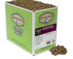 Darford Grain Free Baked Turkey w/Mixed Vegetables Mini's Bulk Dog Biscuits - 15 lb Bag