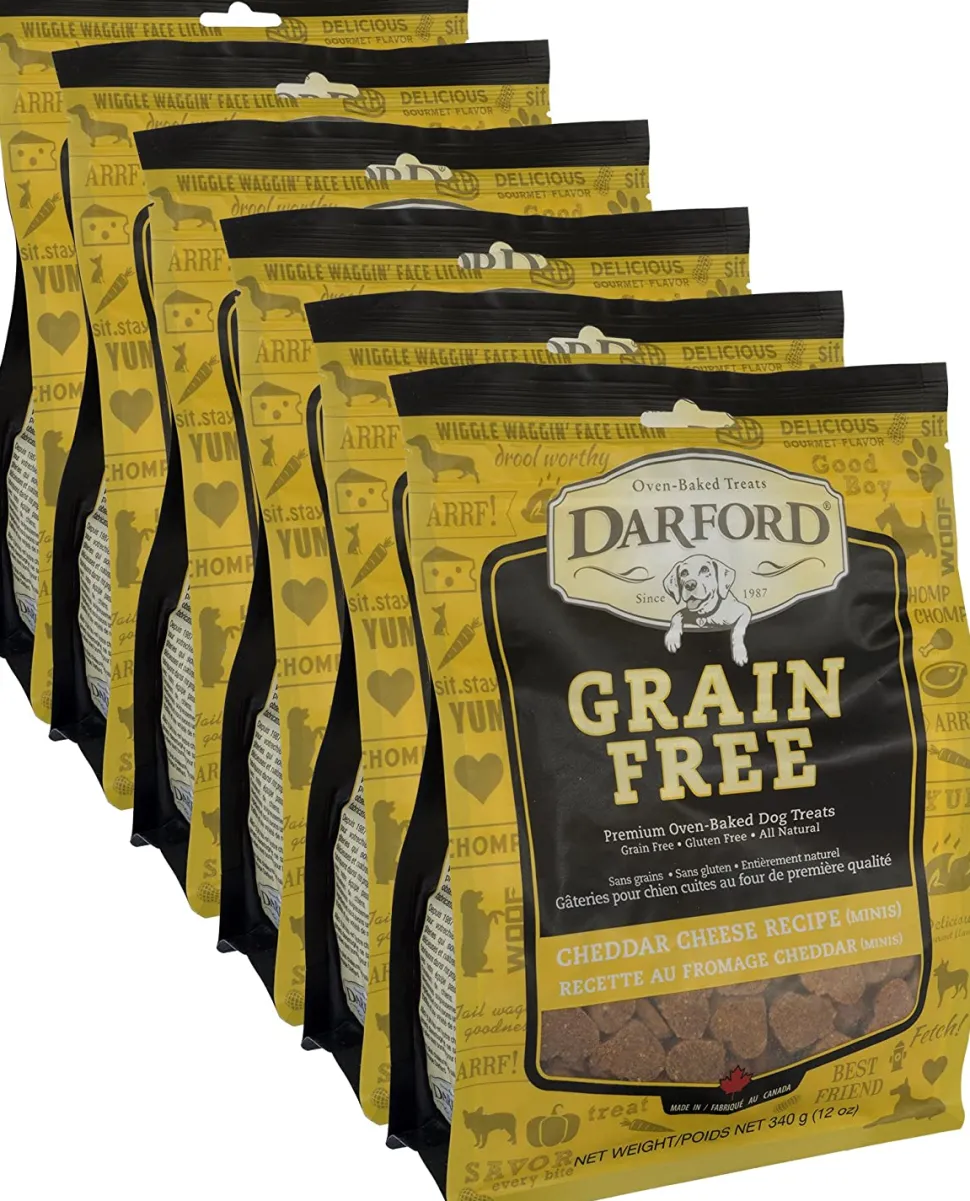 Darford Grain Free ChedDarford Cheese Mini's Dog Biscuit Treats - 12 oz - Case of 6