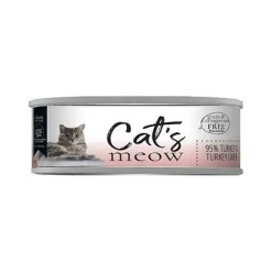 Dave's Pet Food Cats Meow 95% Turkey Liver & Turkey Canned Cat Food - 5.5 oz Cans - Case of 24